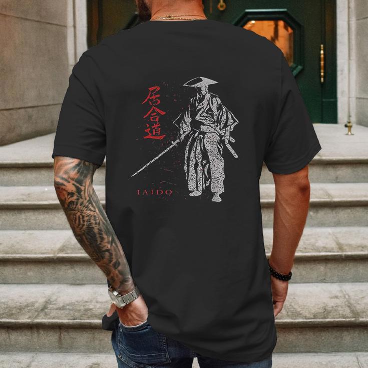 Iaido Martial Arts Samurai Ronin Mens Back Print T-shirt Gifts for Men