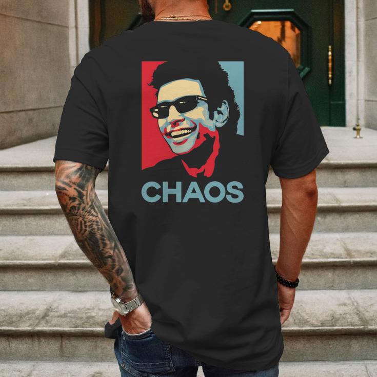 Ian Malcolm Chaos T-Shirt Mens Back Print T-shirt Gifts for Men