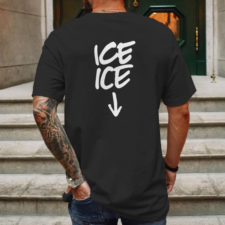 Ice Ice Baby T-Shirt Mens Back Print T-shirt Gifts for Men