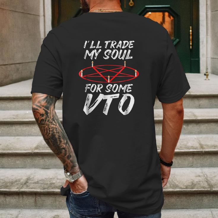 Ill Trade My Soul For Some Vto Halloween Mens Back Print T-shirt Gifts for Men