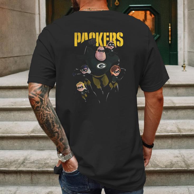 The Incredibles Green Bay Packers Mens Back Print T-shirt Gifts for Men