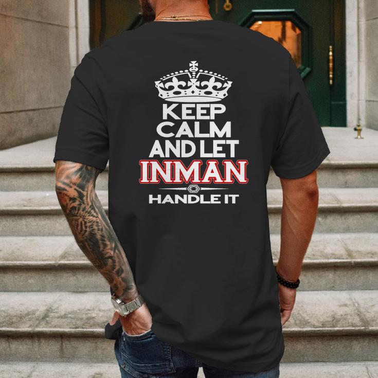 Inman Mens Back Print T-shirt Gifts for Men