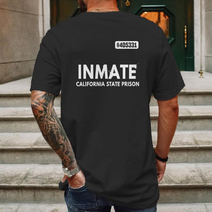 Inmate California State Prison Jail Costume T-Shirt Prisons Mens Back Print T-shirt Gifts for Men