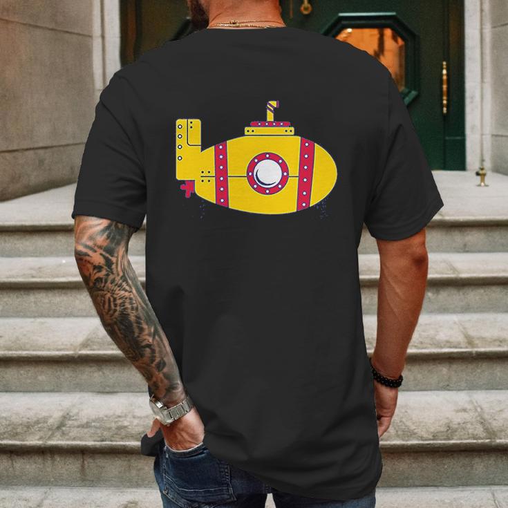 Instant Message Yellow Submarine Mens Back Print T-shirt Gifts for Men