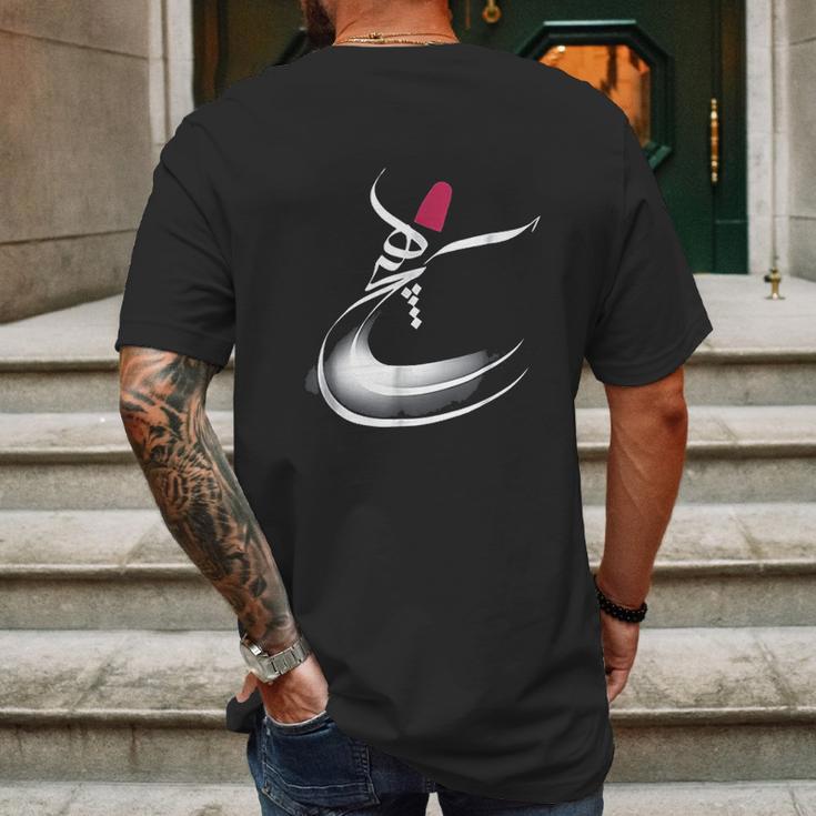 Iran And Iranian Poem In Farsi Mens Back Print T-shirt Gifts for Men