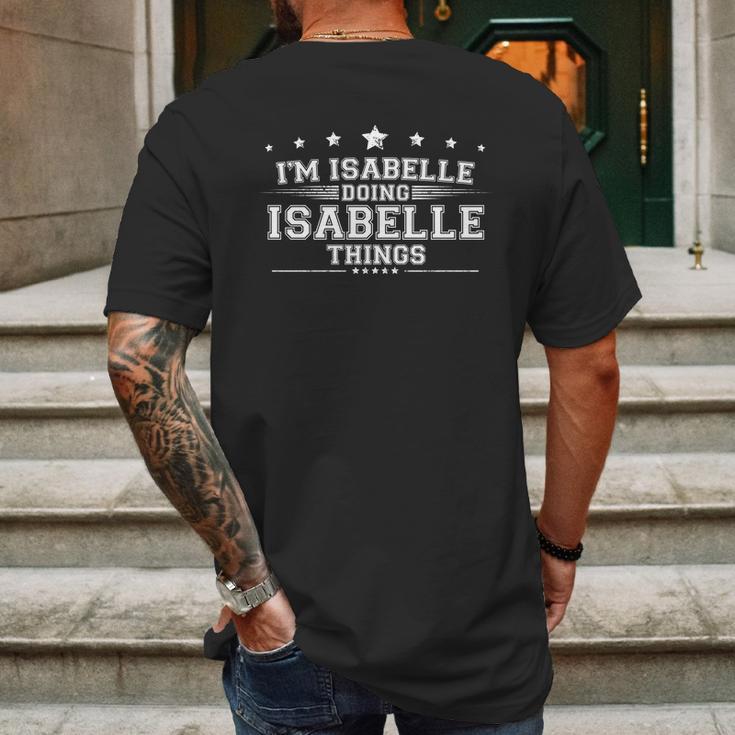 Im Isabelle Doing Isabelle Things Mens Back Print T-shirt Gifts for Men