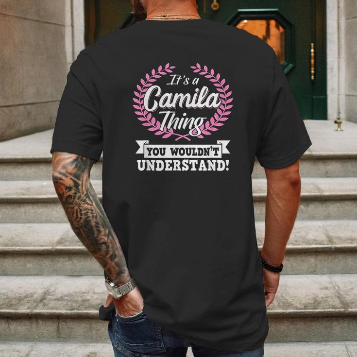 Its A Camila Thing You Wouldnt Understand Mens Back Print T-shirt Gifts for Men