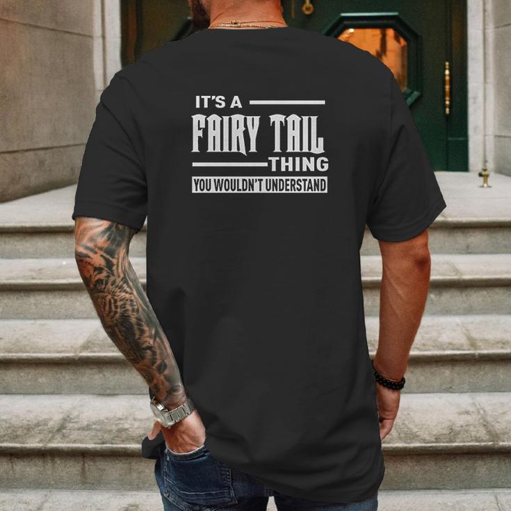 Its A Fairy Tail Thing Mens Mens Back Print T-shirt Gifts for Men