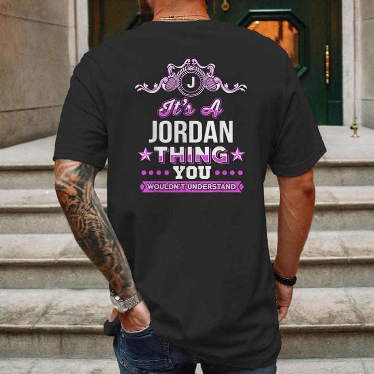 Its A Jordan Thing You Wouldnt Understand Mens Back Print T-shirt Gifts for Men