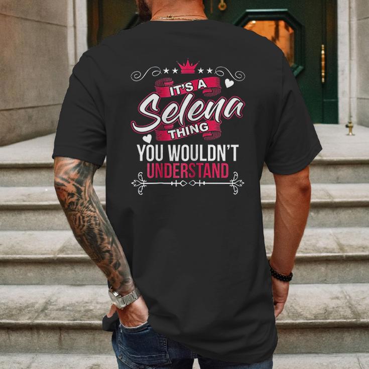 Its A Selena Thing You Wouldnt Understand Mens Back Print T-shirt Gifts for Men