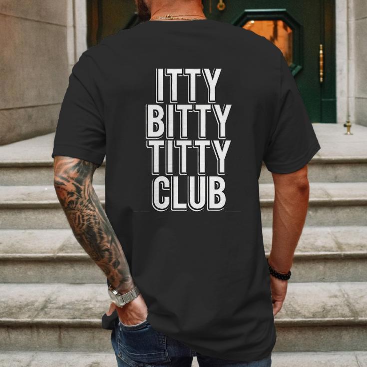 Itty Bitty Titty Mens Back Print T-shirt Gifts for Men