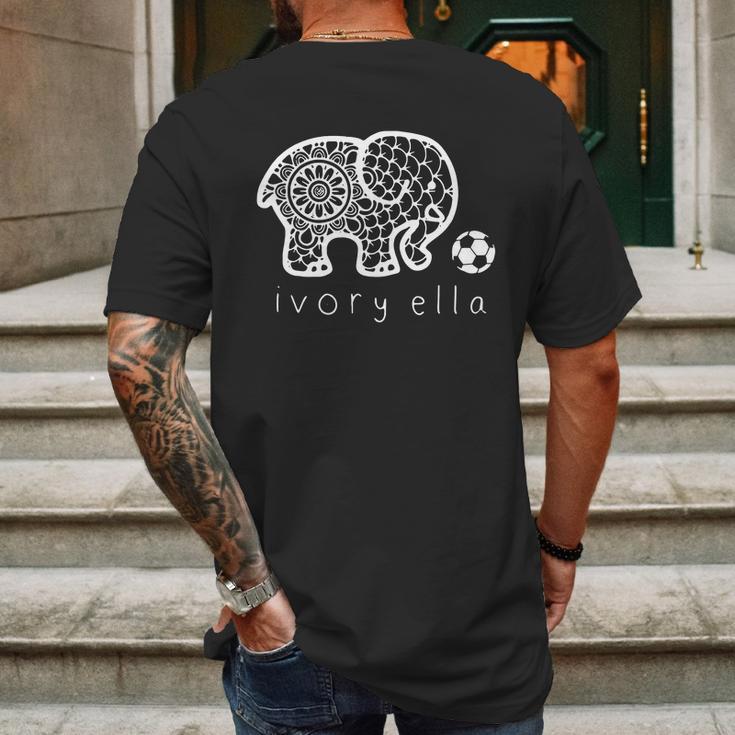 Ivory Ella Elephant Mens Back Print T-shirt Gifts for Men