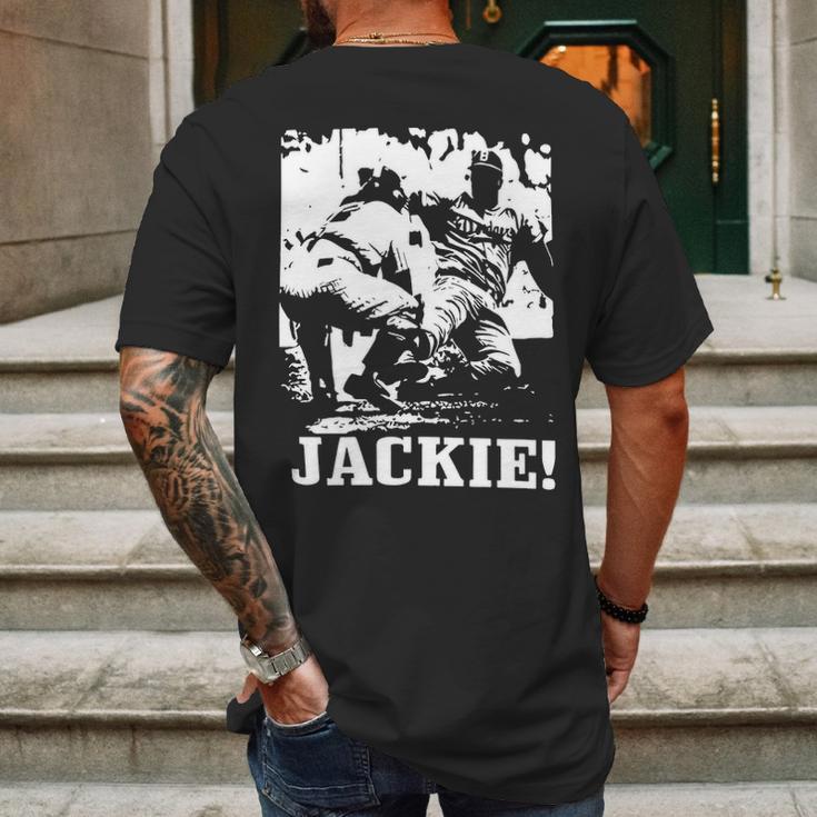 Jackie Robinson Classic Unisex Mens Back Print T-shirt Gifts for Men