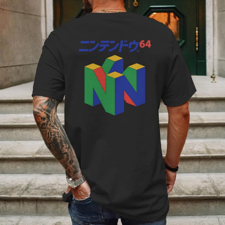 Japanese Nintendo 64 Shirt Mens Back Print T-shirt Gifts for Men