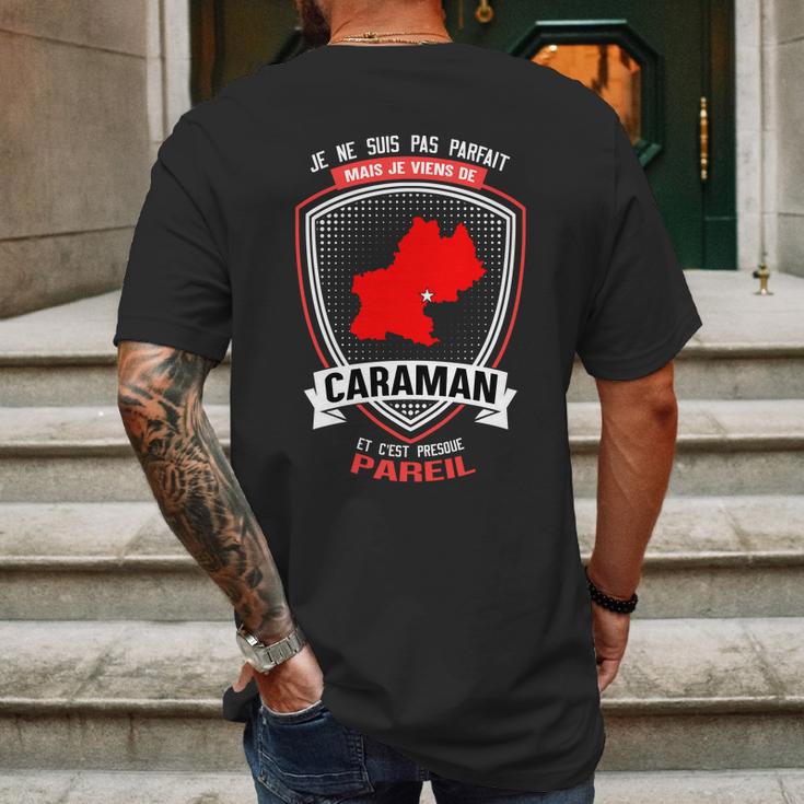 Je Ne Suis Pas Parfait Mais Je Viens De Caraman Mens Back Print T-shirt Gifts for Men