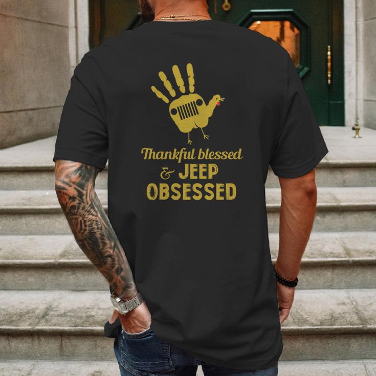 Jeep Obsessed Jeep Shirt Mens Back Print T-shirt Gifts for Men