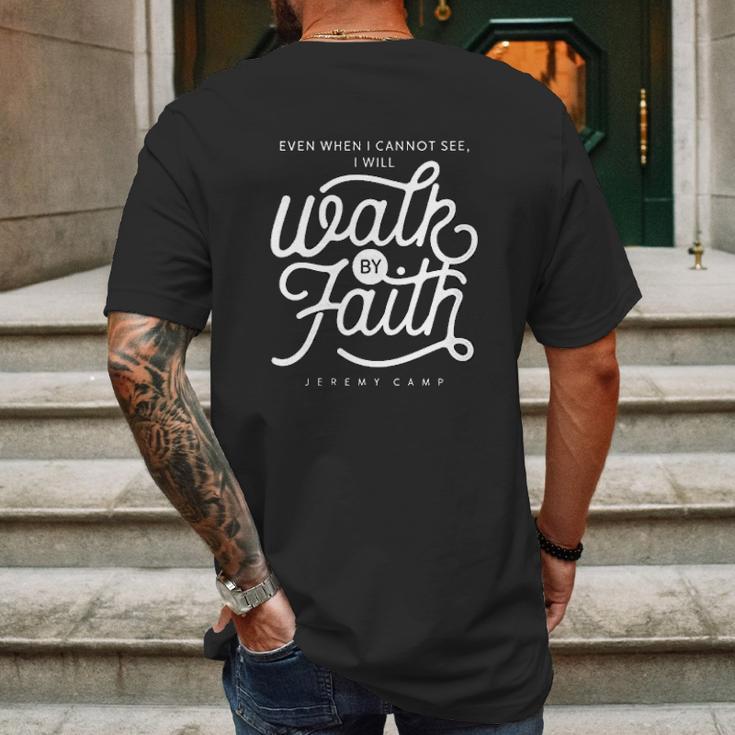 Jeremy Camp Walk By Faith Mens Back Print T-shirt Gifts for Men