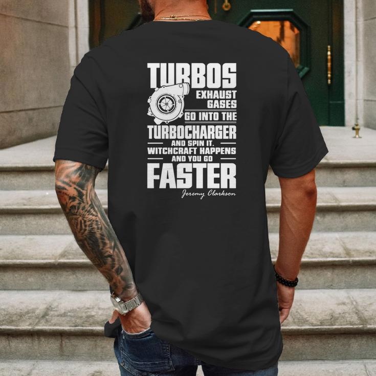 Jeremy Clarkson Quote Turbo Witchcraft Mens Back Print T-shirt Gifts for Men