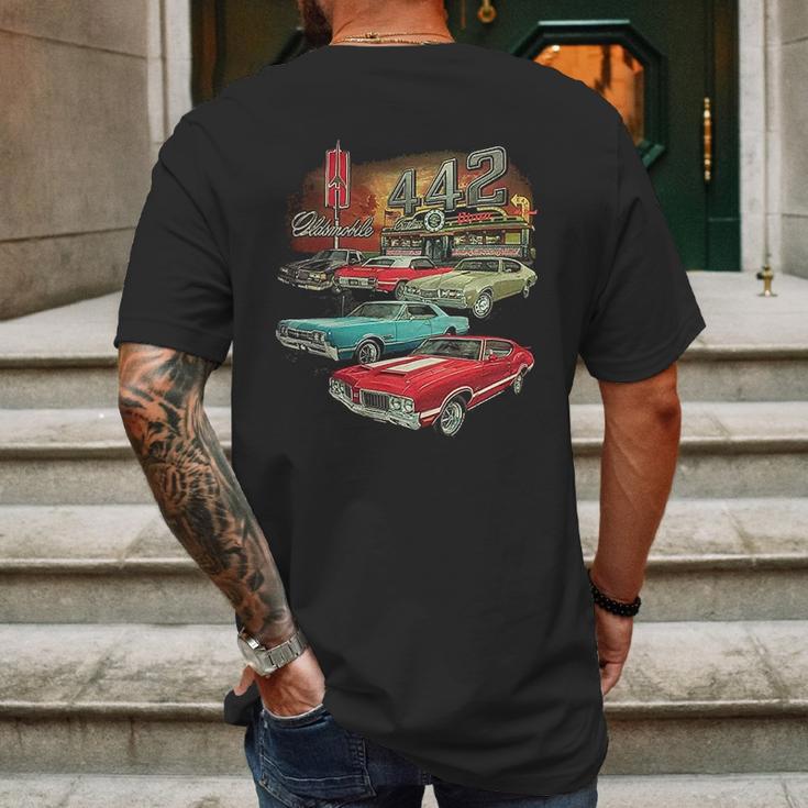 Joe Blow Ts Oldsmobile Mens Back Print T-shirt Gifts for Men