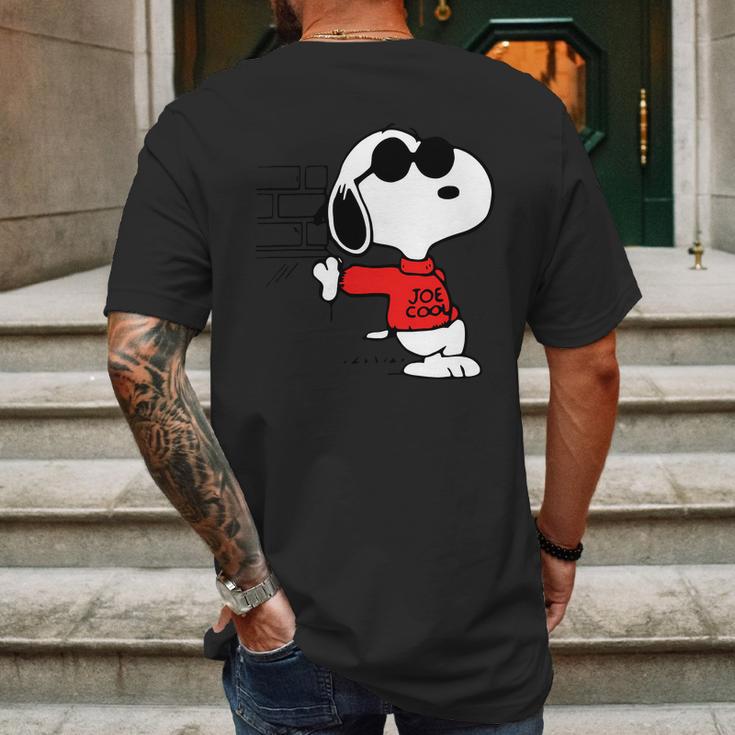 Joe Cool Snoopy Mens Back Print T-shirt Gifts for Men