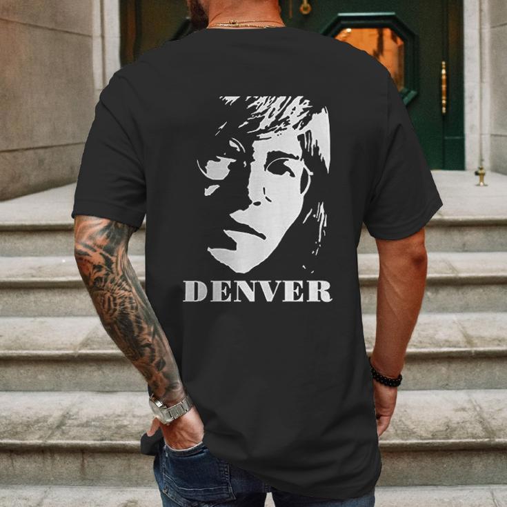 John Denver Tops Short Sleeved Round Neck Mens Back Print T-shirt Gifts for Men