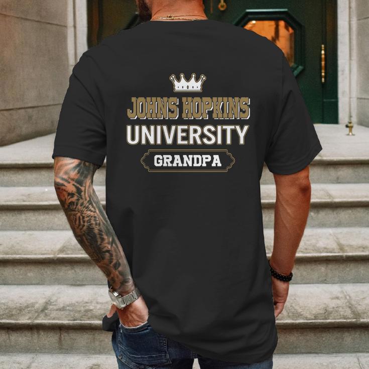 Johns Hopkins University Grandpa Great Gift For Grandparents Mens Back Print T-shirt Gifts for Men