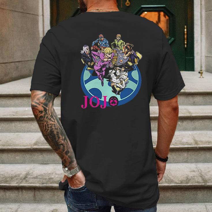 Jojo Bizarre Adventure Durable Mens Back Print T-shirt Gifts for Men