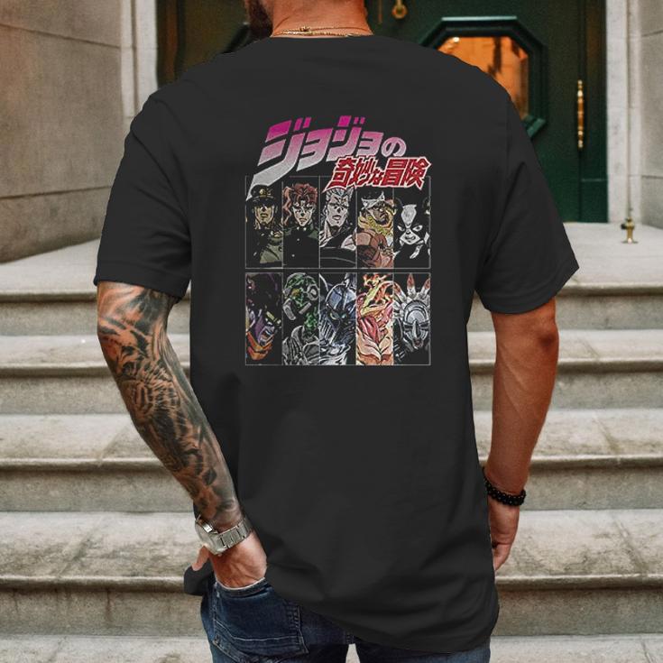 Jojos Bizarre Adventure Stardust Crusaders Joestar Group Mens Back Print T-shirt Gifts for Men