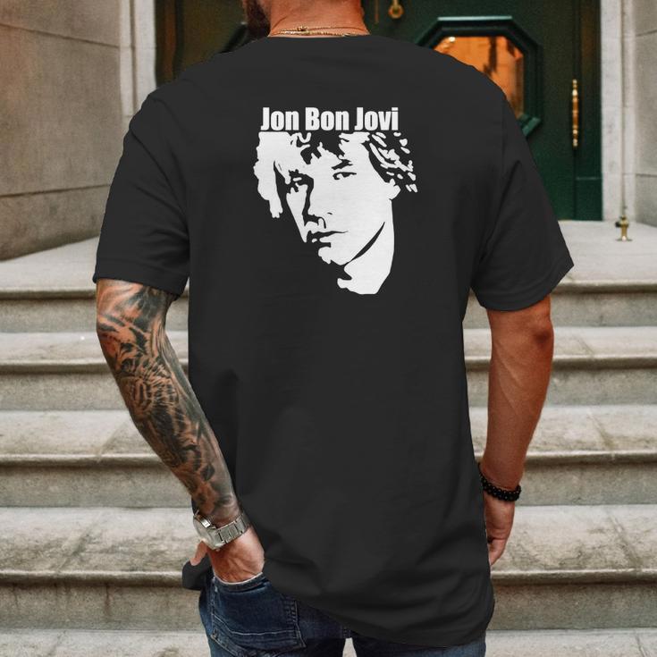 Jon Bon Jovi Mens Back Print T-shirt Gifts for Men