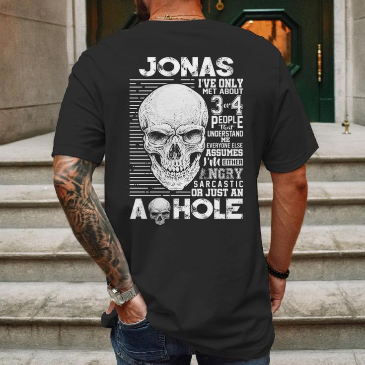 Jonas Name Gift Jonas Ive Only Met About 3 Or 4 People Mens Back Print T-shirt Gifts for Men