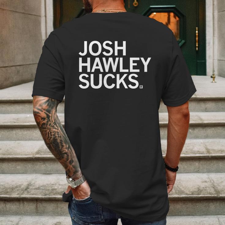 Josh Hawley Sucks Mens Back Print T-shirt Gifts for Men