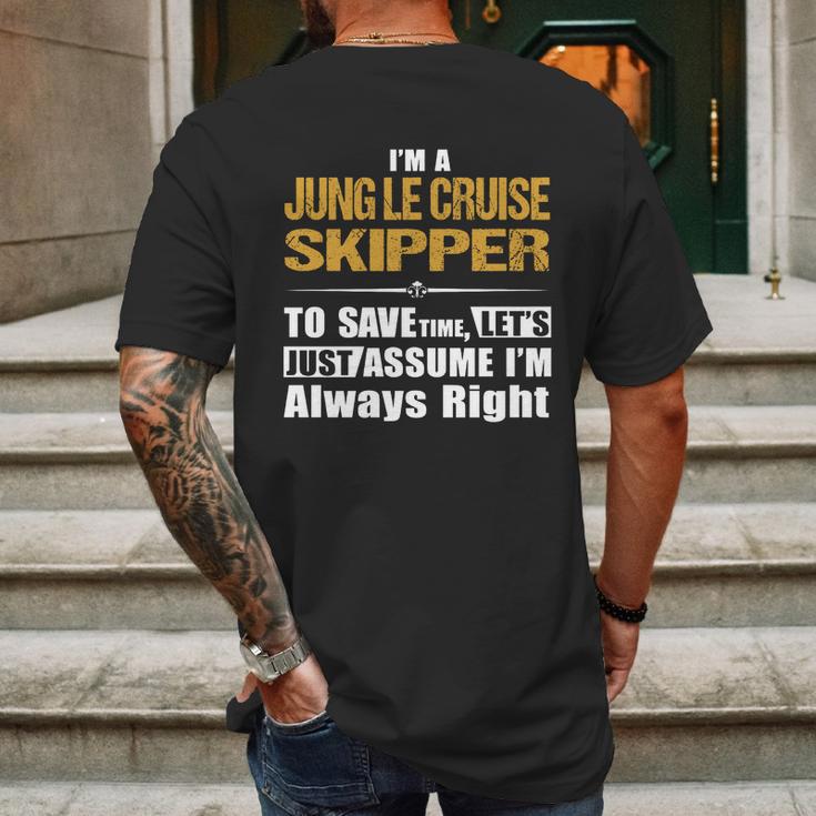 Jungle Cruise Skipper Mens Back Print T-shirt Gifts for Men