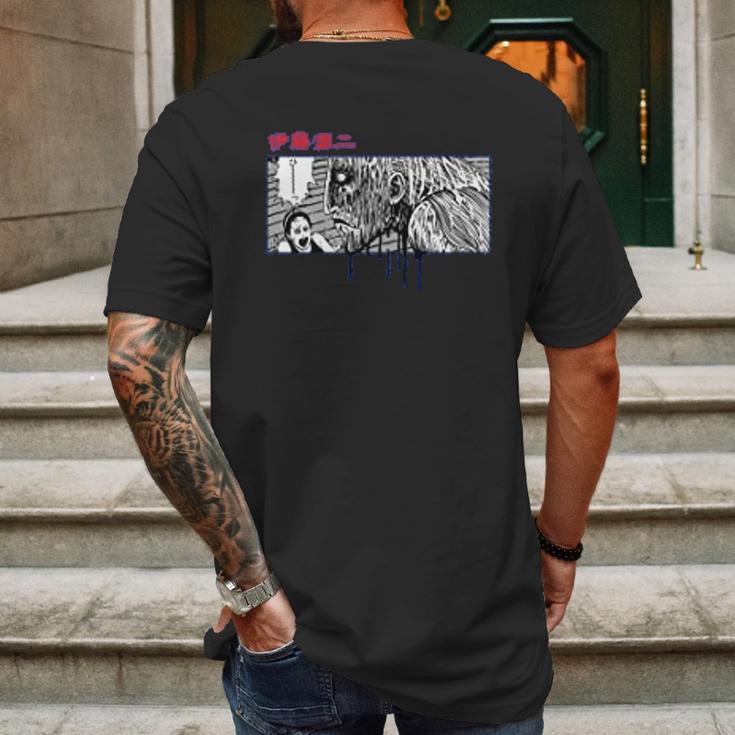 Junji Ito Dripping And Screaming Mens Back Print T-shirt Gifts for Men