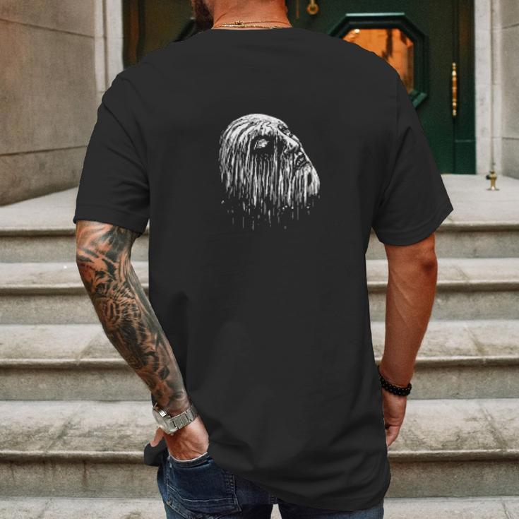 Junji Ito Face Melting Mens Back Print T-shirt Gifts for Men