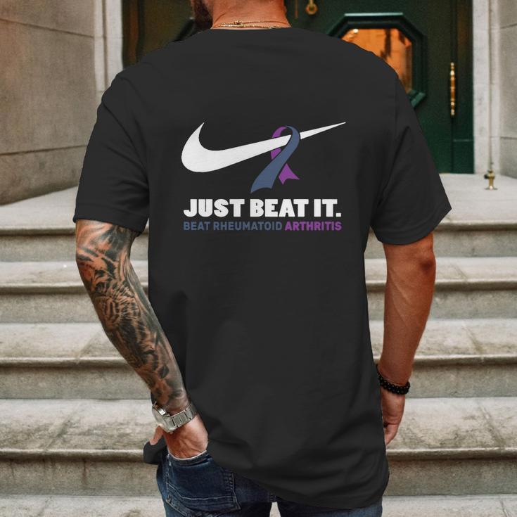 Just Beat It Beat Rheumatoid Arthritis Mens Back Print T-shirt Gifts for Men