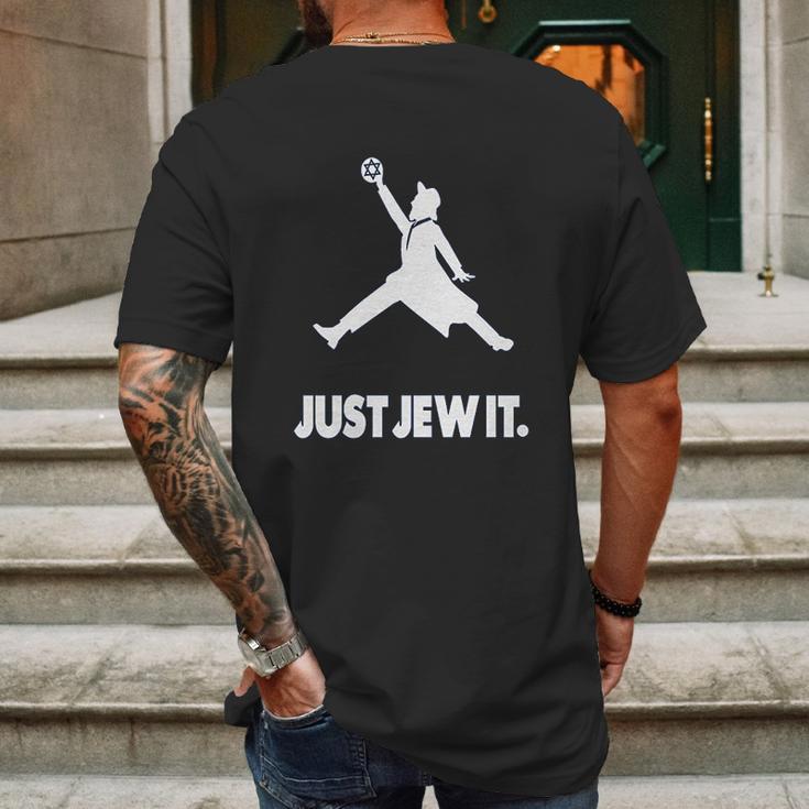 Just Jew It Mens Back Print T-shirt Gifts for Men