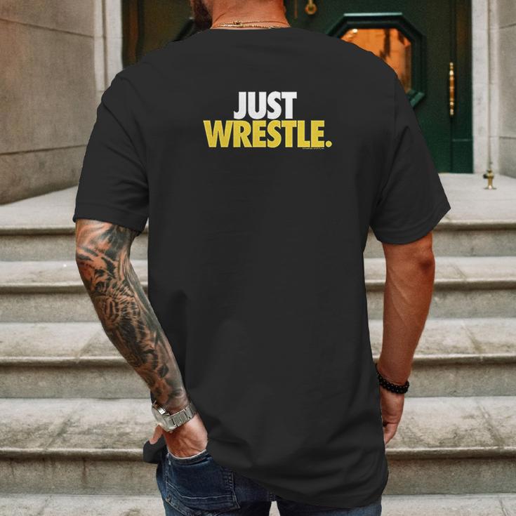 Just Wrestle Tees By Chalktalk Sports Mens Back Print T-shirt Gifts for Men