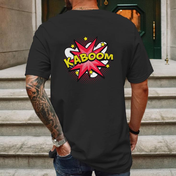 Kaboom Mens Back Print T-shirt Gifts for Men