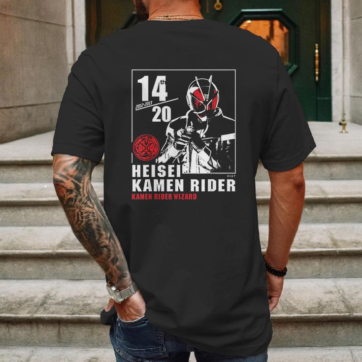 Kamen Rider Wizard Heisei Rider Anniversary Mens Back Print T-shirt Gifts for Men