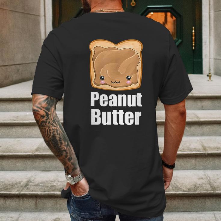 Kawaii Peanut Butter Jelly Pb&J Halloween Matching Bff Mens Back Print T-shirt Gifts for Men