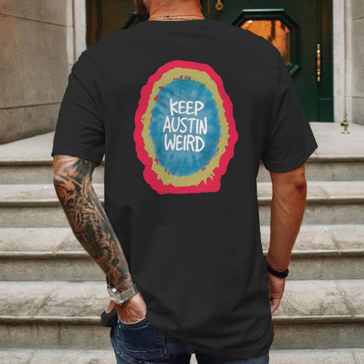 Keep Austin Weird Gift Mens Back Print T-shirt Gifts for Men