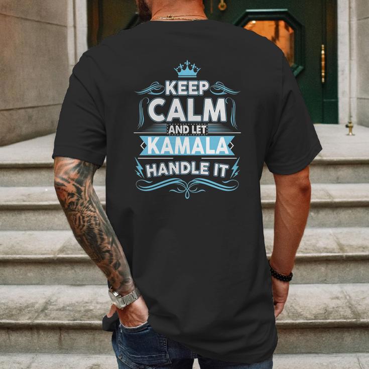 Keep Calm Kamala Kamala Tshirt Mens Back Print T-shirt Gifts for Men