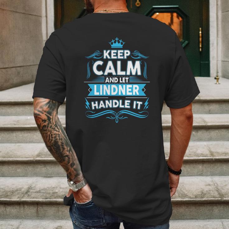 Keep Calm Lindner Lindner Tshirt Mens Back Print T-shirt Gifts for Men