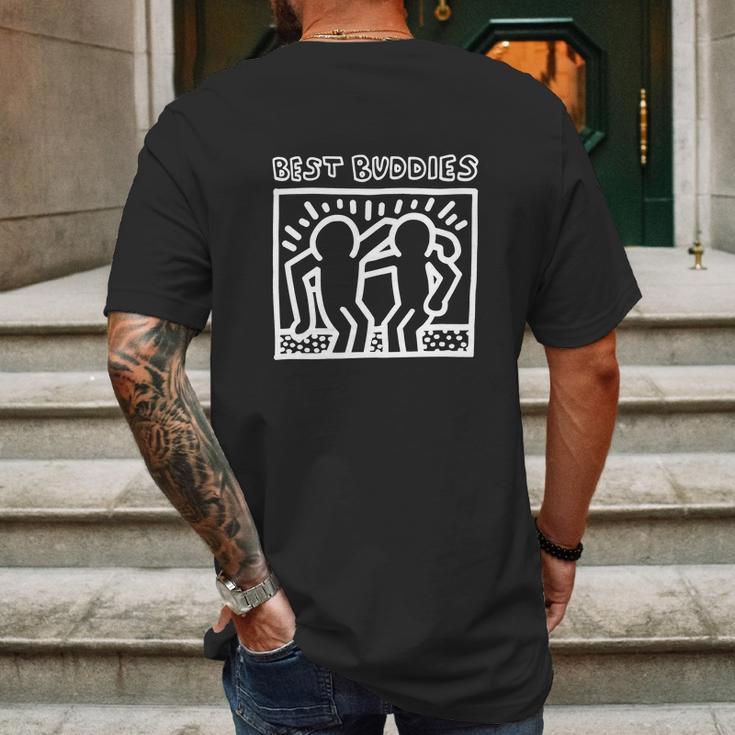 Keith Haring Best Buddies Mens Back Print T-shirt Gifts for Men