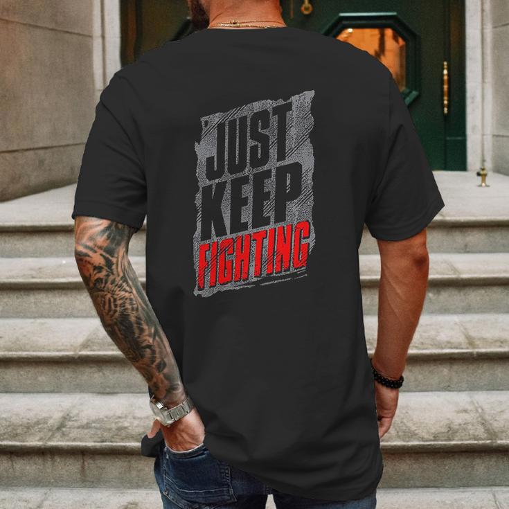 Kevin Owens Just Keep Fighting Authentic Mens Back Print T-shirt Gifts for Men