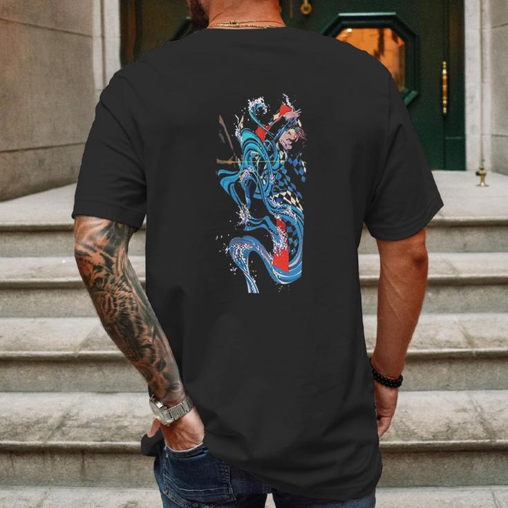 Kimetsu No Yaiba Demon Slayer Warrior Mens Back Print T-shirt Gifts for Men