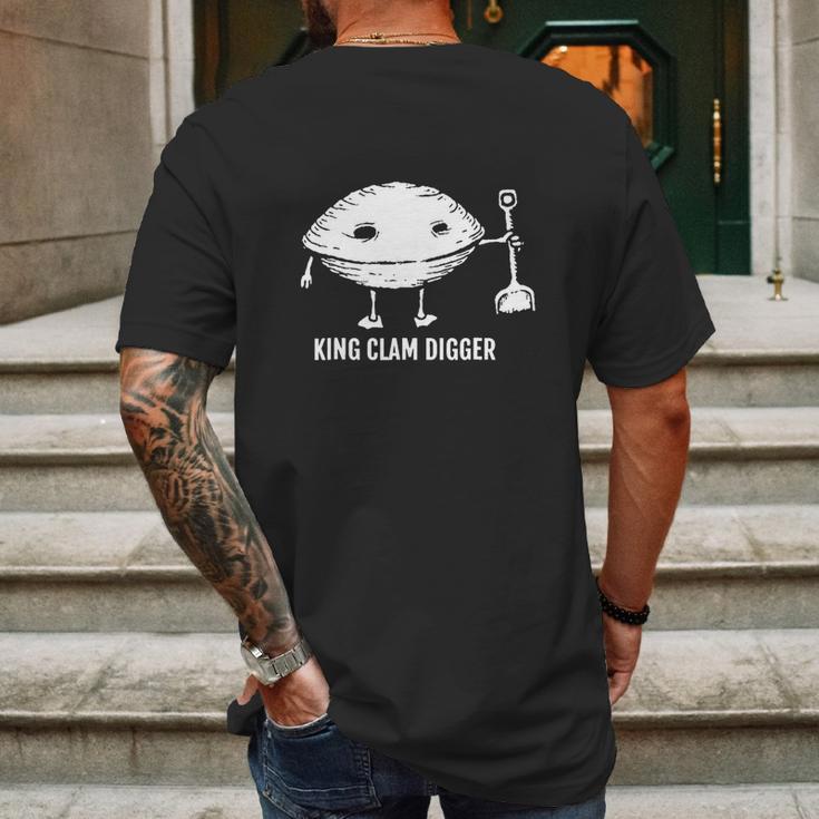 King Clam Digger T-Shirt Mens Back Print T-shirt Gifts for Men