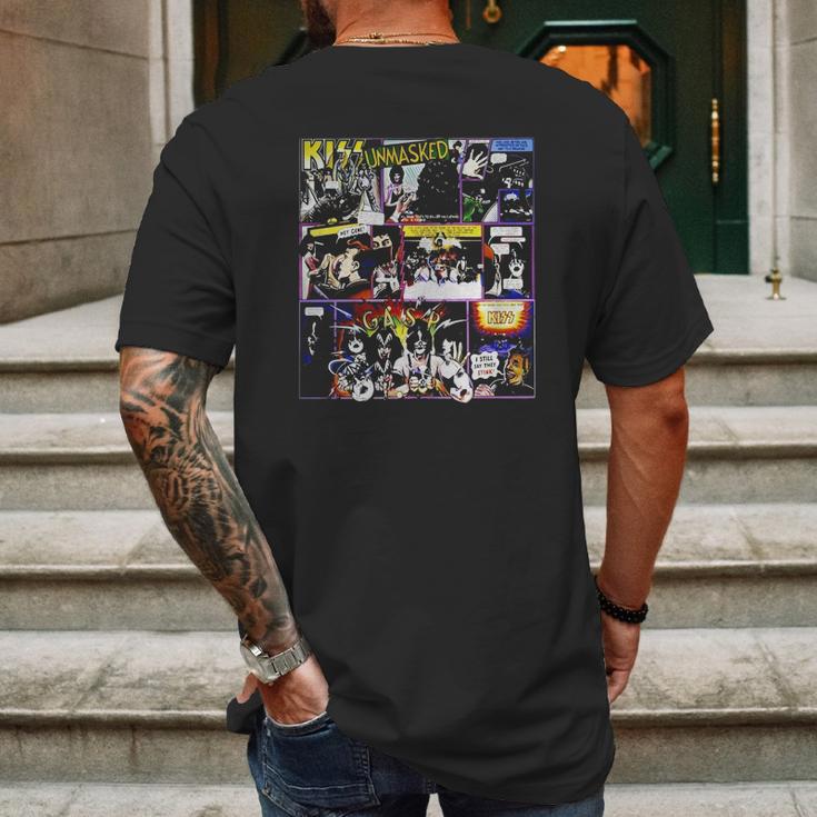 Kiss 1980 Unmasked Tshirt Mens Back Print T-shirt Gifts for Men