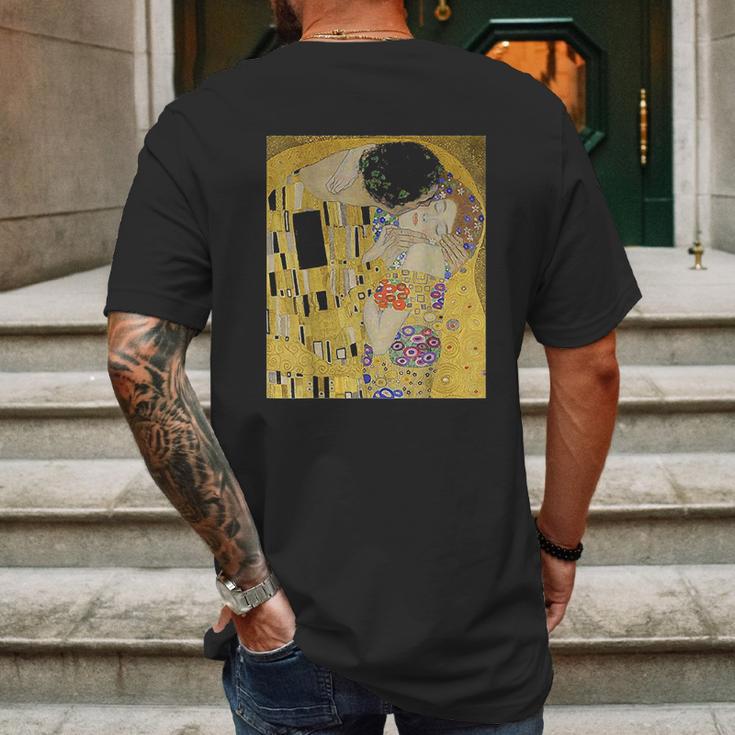 The Kiss Or Lovers By Gustav Klimt Mens Back Print T-shirt Gifts for Men