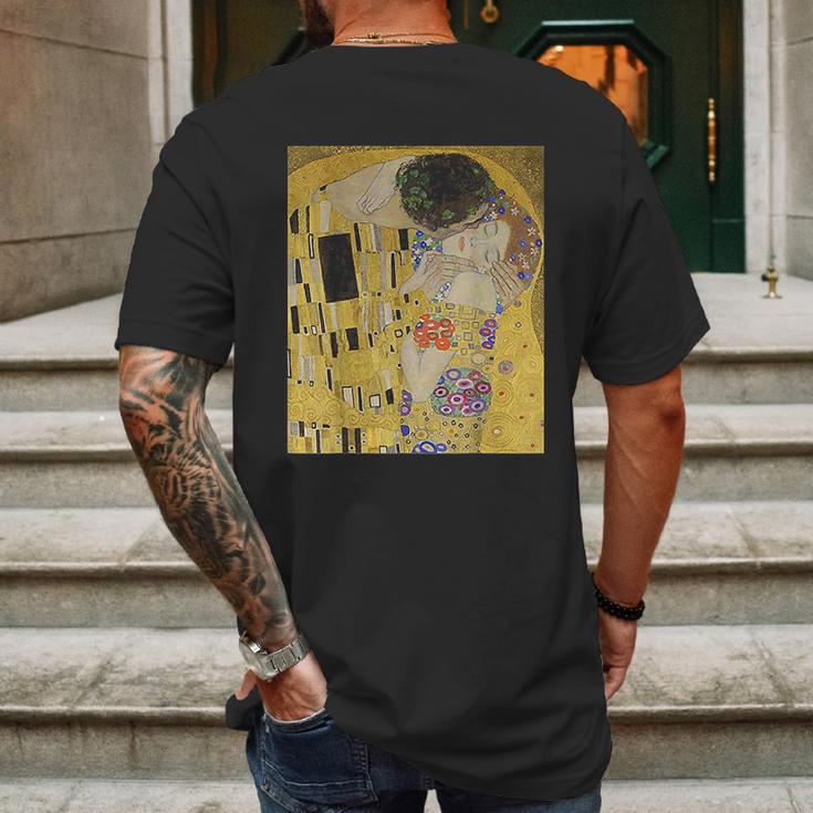 The Kiss Or Lovers By Gustav Klimt Mens Back Print T-shirt Gifts for Men